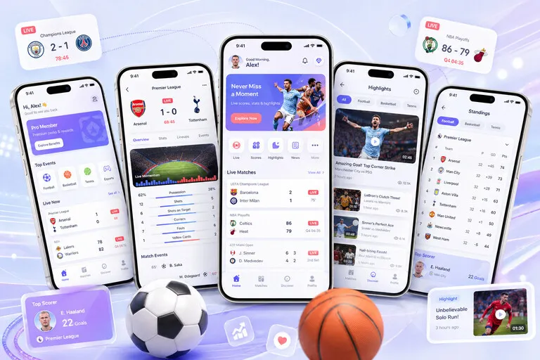 v体育体育直播 App 获取页面配图：分段体育阅读